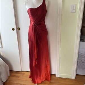 Niteline Silk One Shoulder Maxi Dress 2